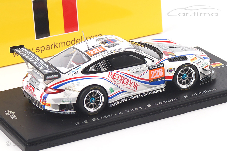 Porsche 911 (997 II) GT3 R 24h Spa 2014 Bordet/Lemeret/Al Azhari Spark 1:43 SB084