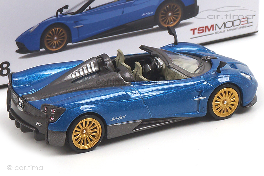 Pagani Huayra Roadster (LHD)  Blue Francia MINI GT 1:64 MGT00038-L