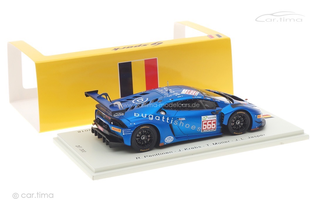 Lamborghini Huracán GT3 24h Spa 2018 Penttinen/Krebs/Müller/Jasper Spark 1:43 SB313