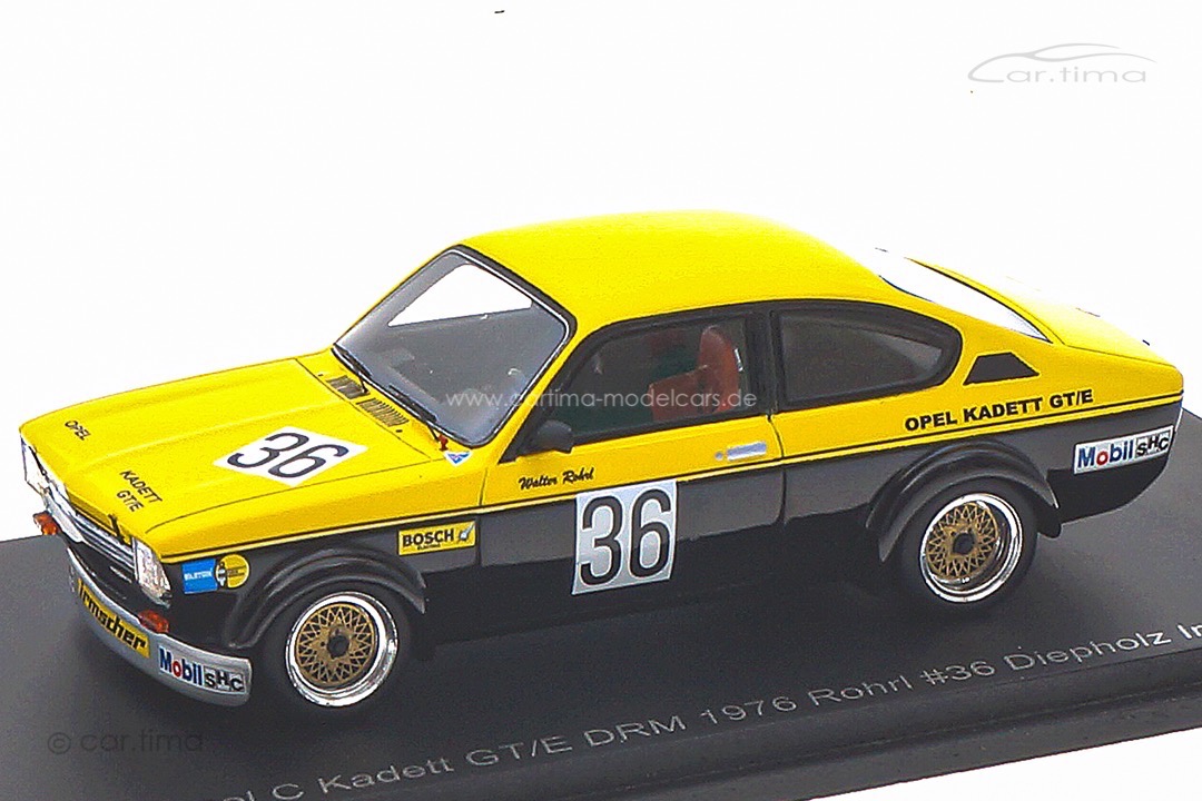 Opel Kadett C GT/E Irmscher DRM Diepholz 1976 Walter Röhrl Spark 1:43 MAD012