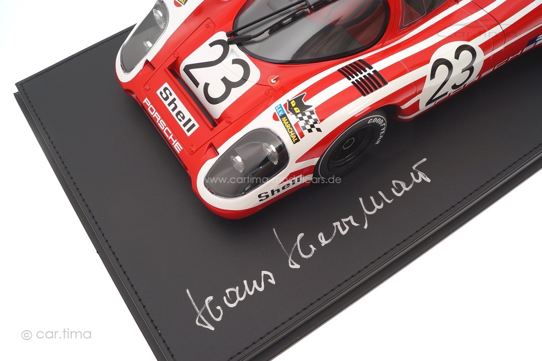 Porsche 917 K Winner 24h Le Mans 1970 Originalsignatur Hans Herrmann 1:12 