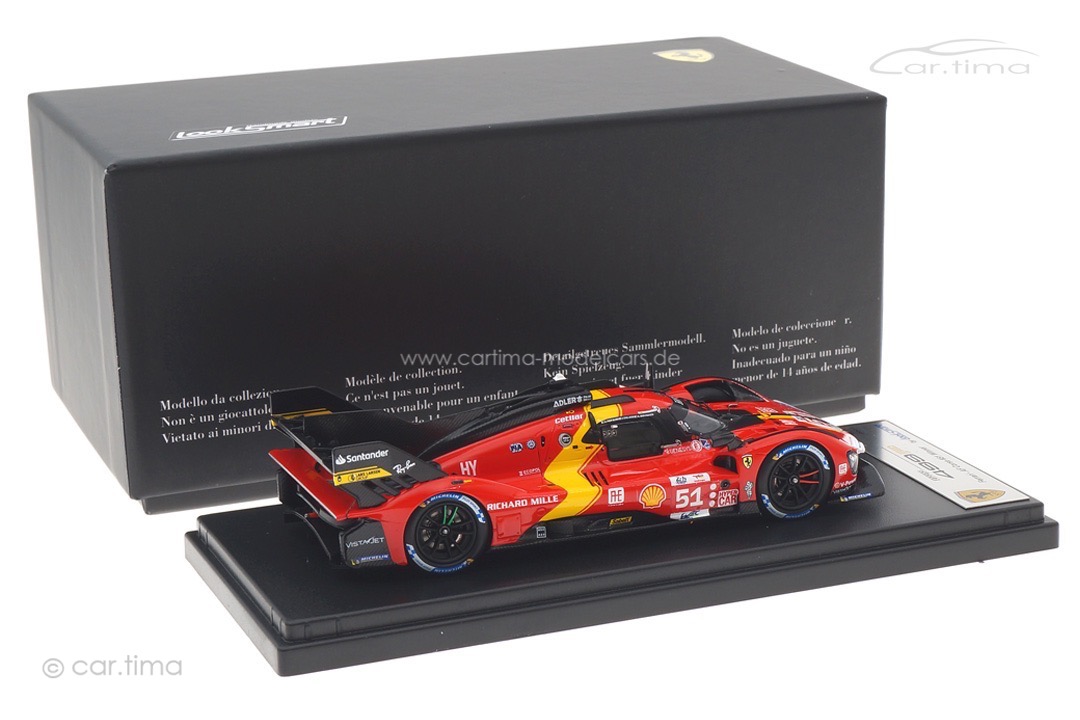 Ferrari 499P LMH Winner 24h Le Mans 2023 Calado/Giovinazzi/Pier Guidi Looksmart 1:43 LSLM162