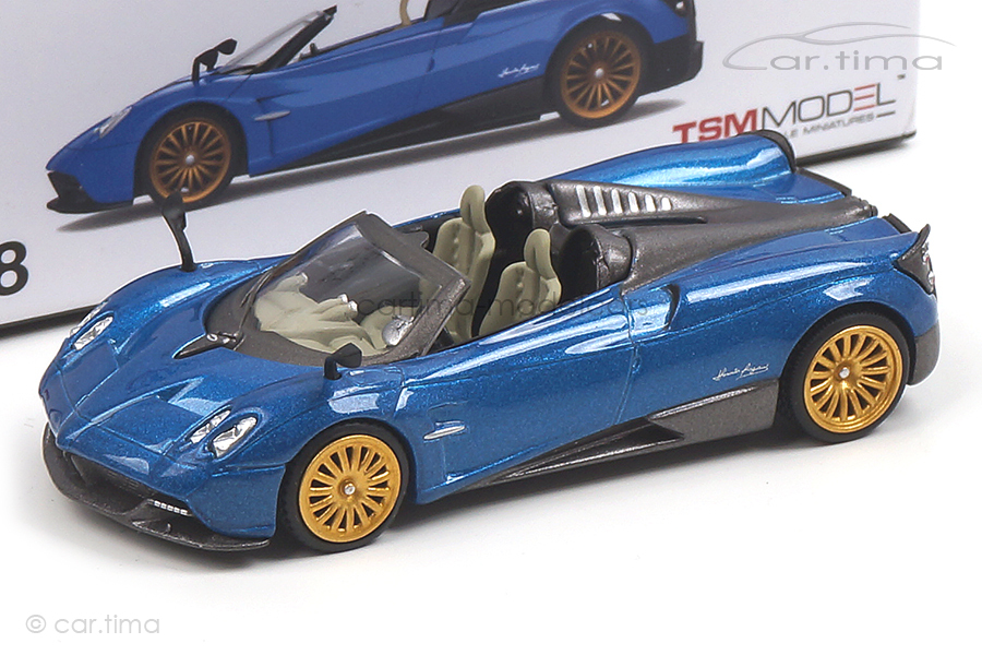 Pagani Huayra Roadster (LHD)  Blue Francia MINI GT 1:64 MGT00038-L