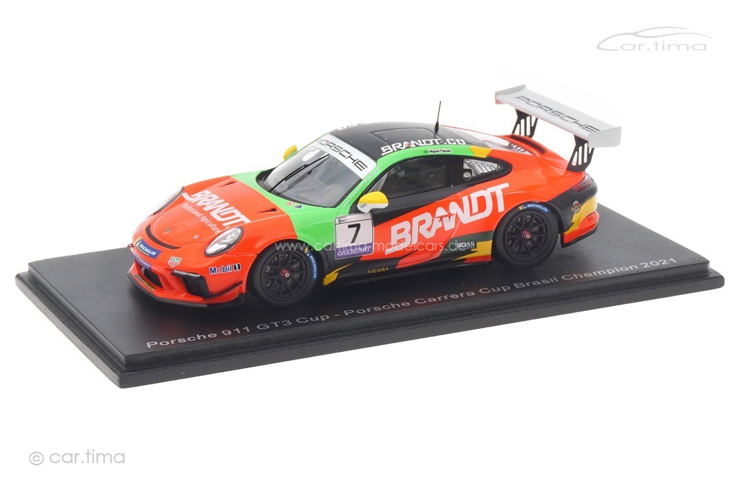 Porsche 911 (991) GT3 Cup Champion Carrera Cup Brazil 2021 Miguel Paludo Spark 1:43 S8508
