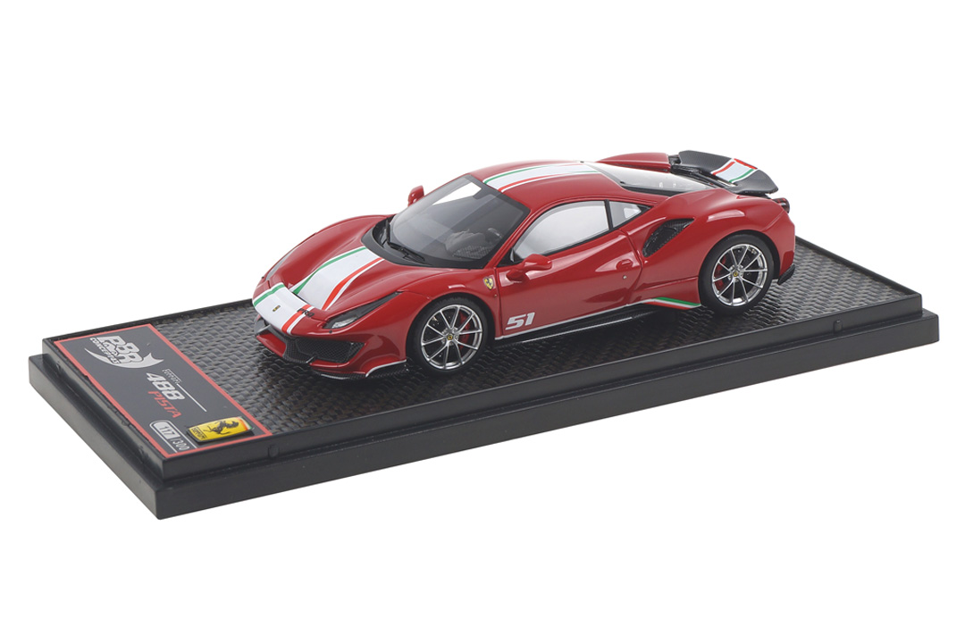 Ferrari 488 Pista Piloti Rosso Corsa 322 BBR 1:43 BBRC216A