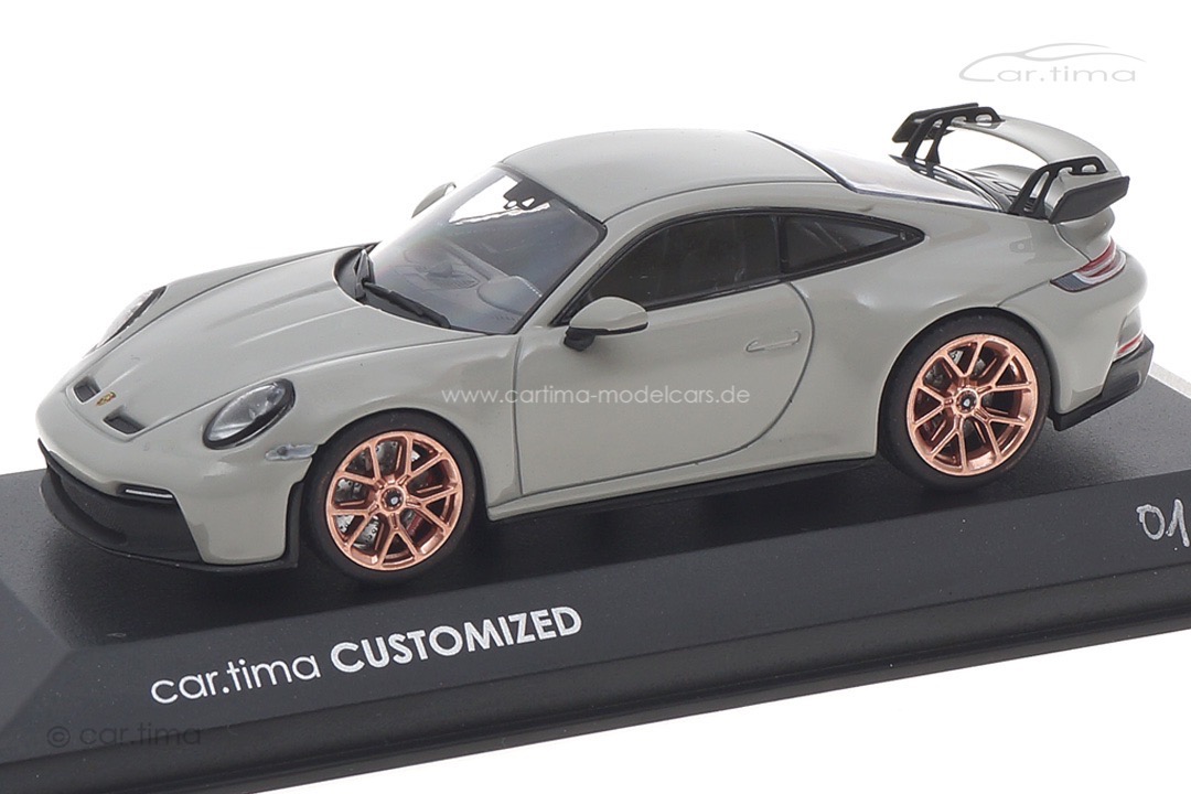 Porsche 911 (992) GT3 Kreide/Rad Cuprum Minichamps car.tima CUSTOMIZED 1:43