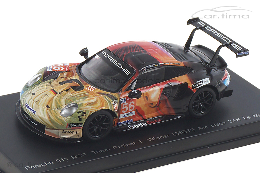 Porsche 911 RSR Class Winner 24h Le Mans 2019 Bergmeister/Lindsey/Perfetti Spark 1:64 Y142