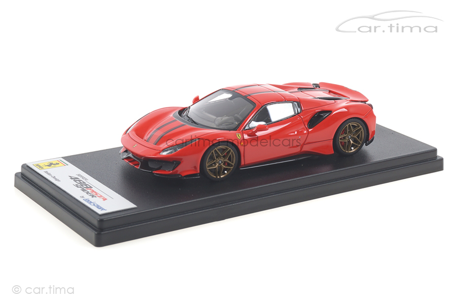 Ferrari 488 Pista Spider Hard Top Rosso Scuderia/Nero Daytona LookSmart 1:43 LS496HTD