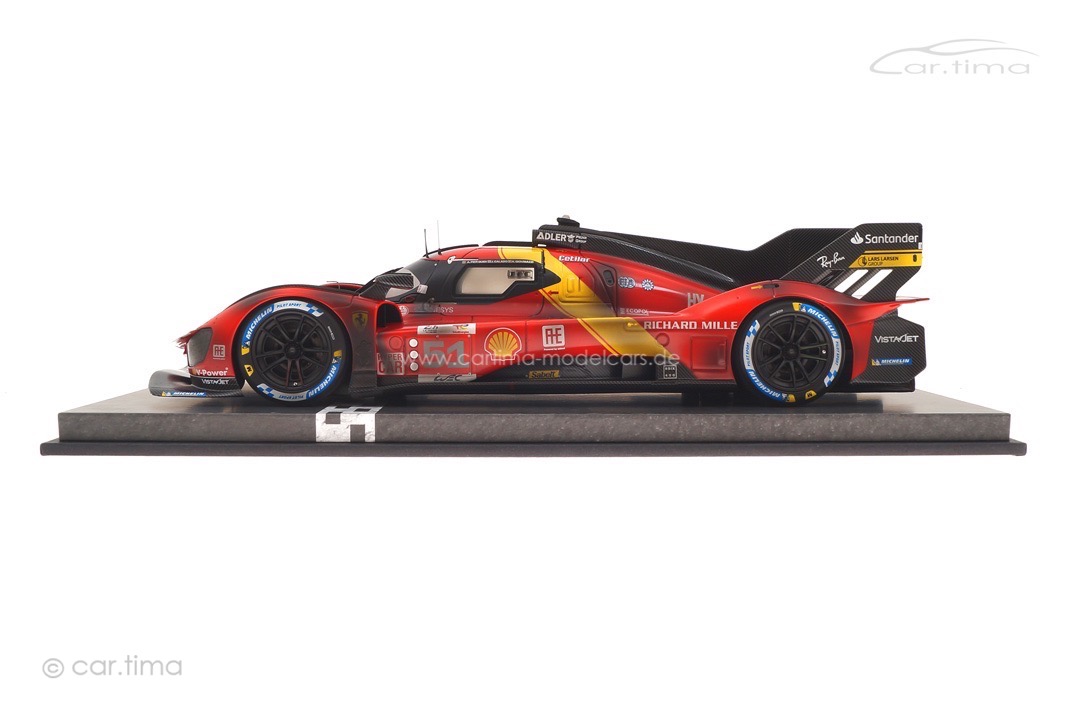 Ferrari 499P Winner 24h Le Mans 2023 Dirty Version inkl. Vitrine BBR 1:18 P18235DIRTY