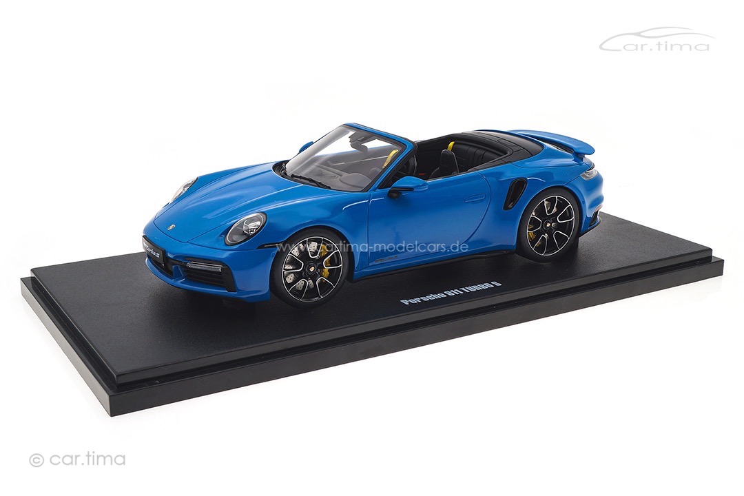 Porsche 911 (992) Turbo S Cabriolet Sharkblue GT Spirit 1:18 GT441