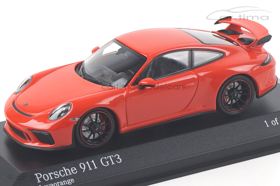 Porsche 911 (991 II) GT3 Lavaorange Minichamps 1:43 410066024