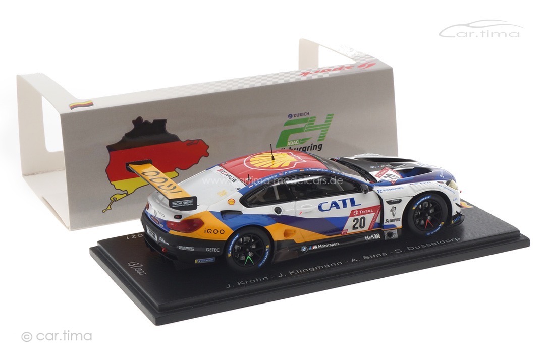 BMW M6 GT3 24h Nürburgring 2021 Dusseldorp/Krohn/Klingmann/Sims Spark 1:43 SG755