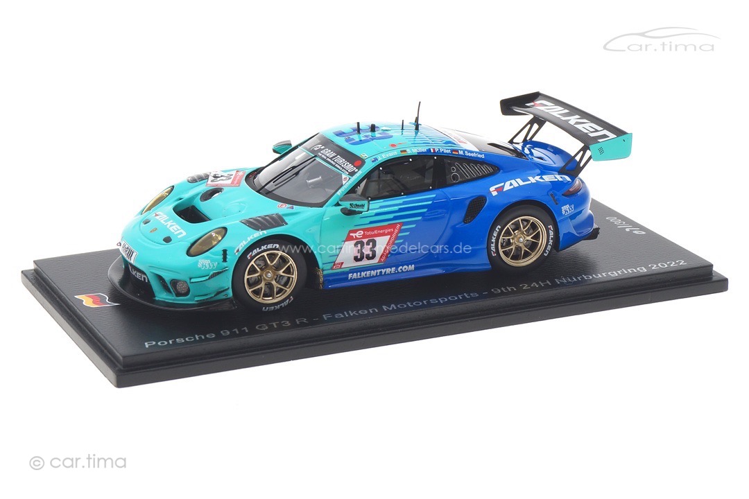 Porsche 911 GT3 R 24h Nürburgring 2022 Evans/Müller/Pilet/Seefried Spark 1:43 SG845