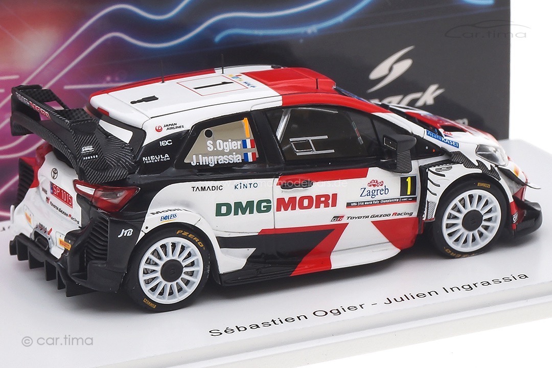 Toyota Yaris WRC Winner Rallye Kroatien 2021 Ogier/Ingrassia Spark 1:43 S6588