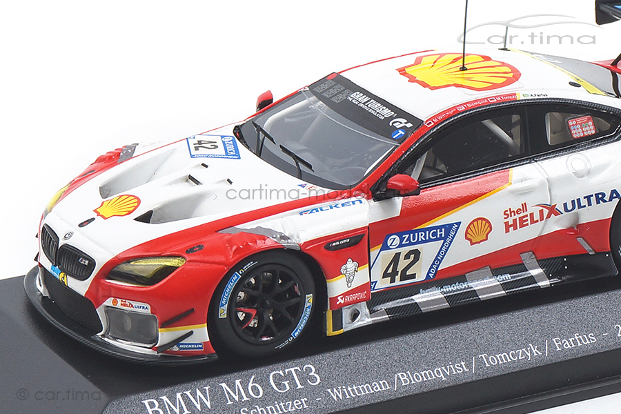 BMW M6 GT3 24h Nürburgring 2017 Wittmann/Blomqvist/Tomczyk Minichamps 1:43 437172642