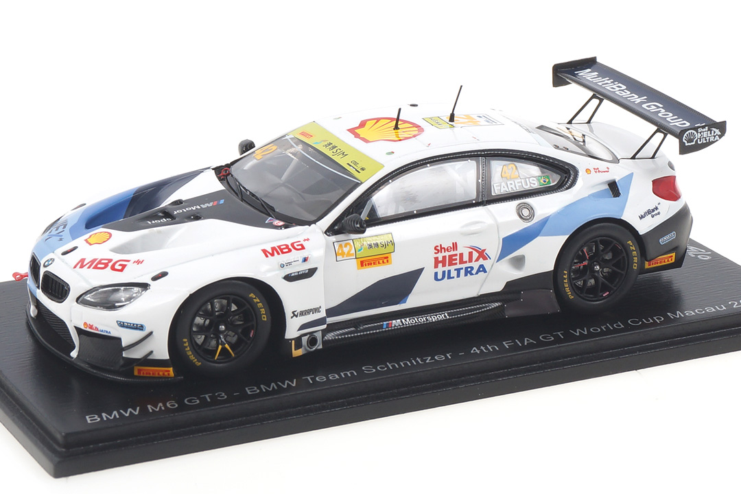 BMW M6 GT3 Macau 2019 Augusto Farfus Spark 1:43 SA212