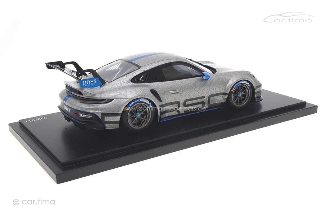 Porsche 911 (992) GT3 Cup GT-Silver/Sharkblue met. Spark 1:18 WAP0219920NGT3