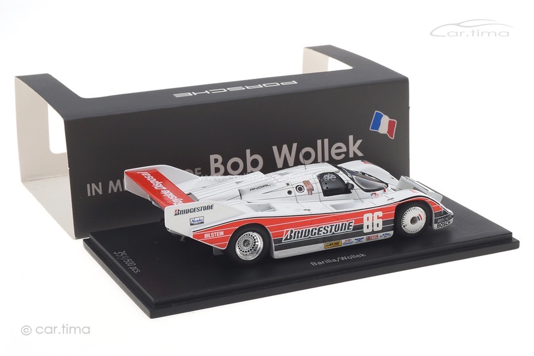 Porsche 962 Winner IMSA Miami 1986 Barilla/Wollek Spark car.tima EXCLUSIVE 1:43 CA-WOL-13