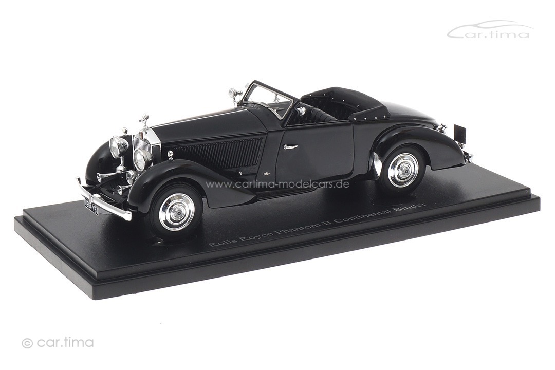 Rolls Royce Phantom II Continental Binder 1930 schwarz autocult 1:43 05041