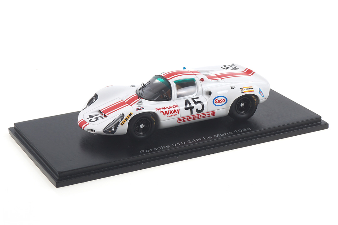 Porsche 910 24h Le Mans 1968 Hanrioud/Wicky Spark 1:43 S4686