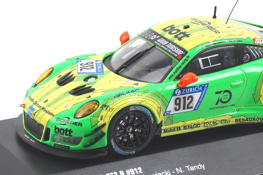 Porsche 911 (991) GT3 R 24h Nürburgring 2018 Lietz/Pilet/Makowiecki/Tandy IXO 1:43 CMR43012