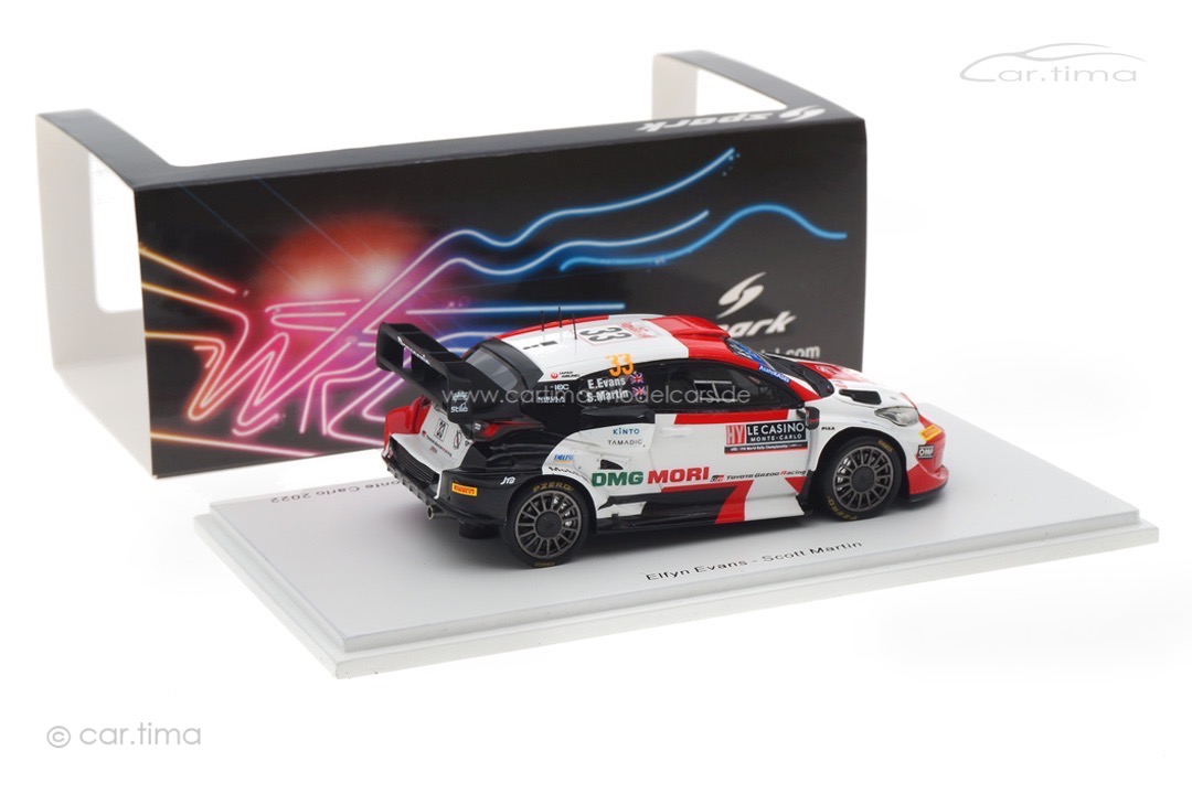 Toyota GR Yaris Rally1 Rallye Monte Carlo 2022 Evans/Martin Spark 1:43 S6691