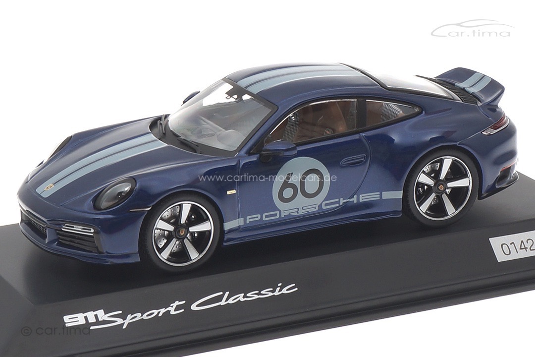 Porsche 911 (992) Sport Classic Enzianblaumet. Spark 1:43 WAP0200100PSCB