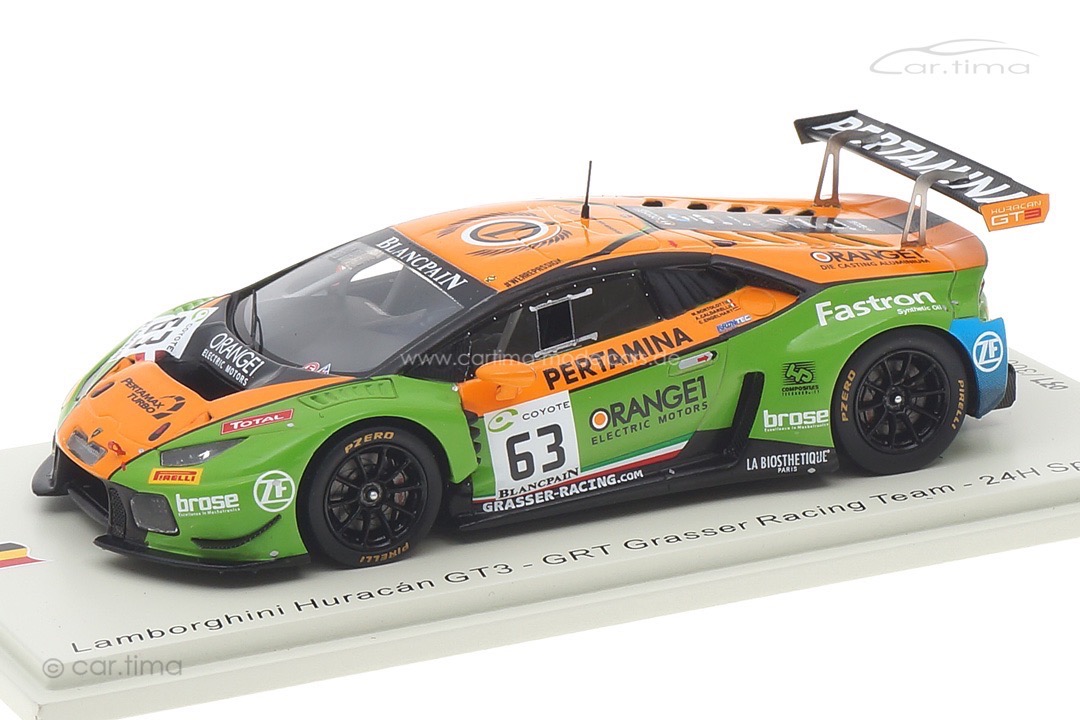 Lamborghini Huracán GT3 24h Spa 2018 Caldarelli/Engelhart/Bortolottii Spark 1:43 SB308