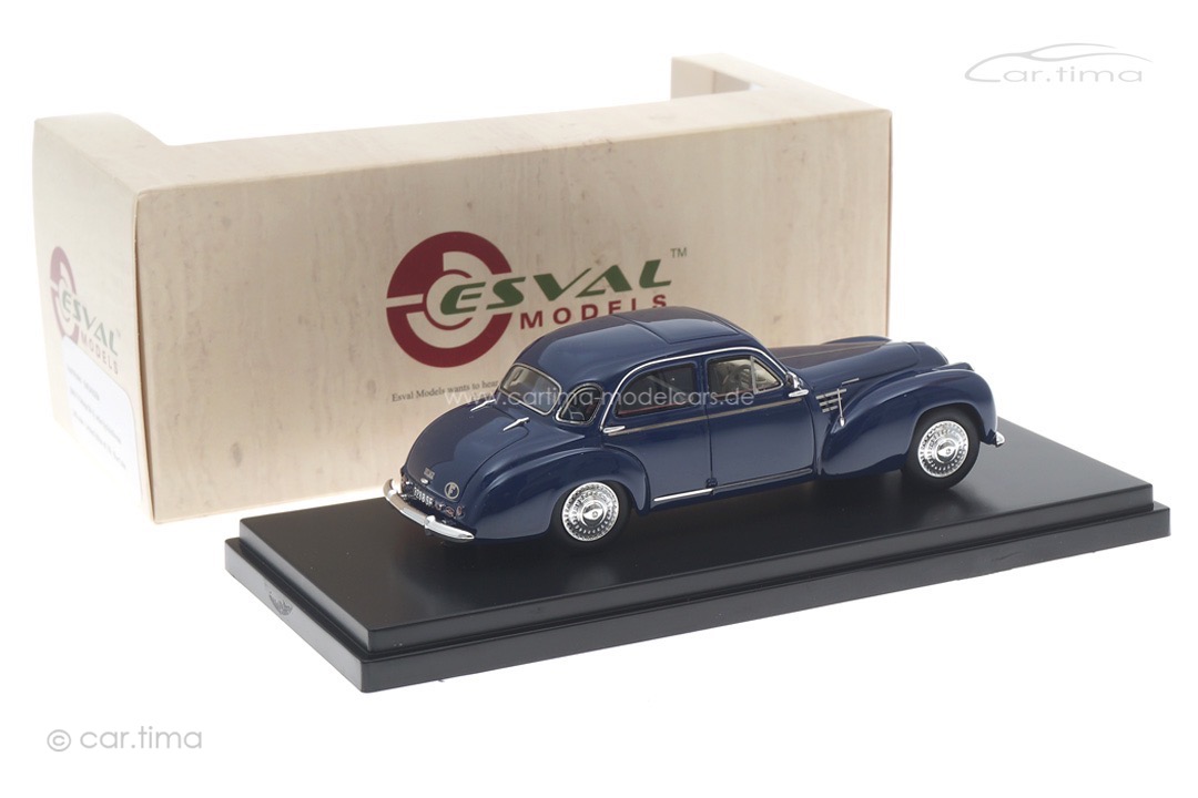 Delage D6-3L sedan by Autobineau blau Esval Models 1:43 EMEU43029A