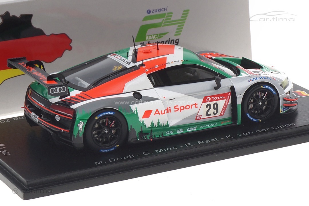 Audi R8 LMS GT3 24h Nürburgring 2020 Drudi/Mies/Rast/van der Linde Spark 1:43 SG685