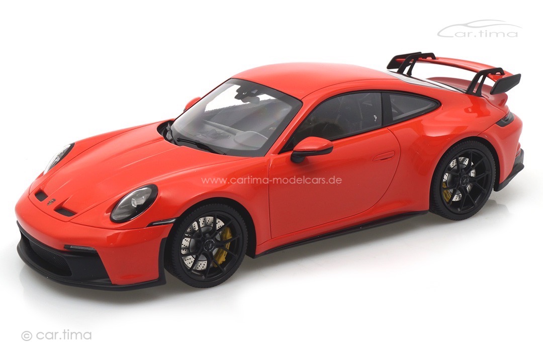 Porsche 911 (992) GT3 Lavaorange/Rad schwarz Minichamps 1:18 117069000