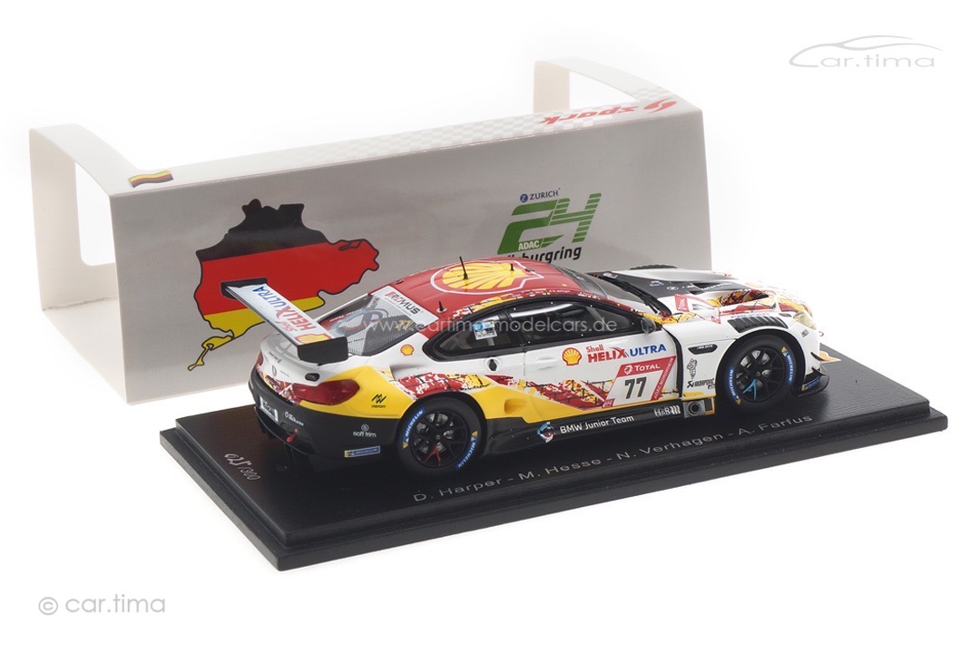 BMW M6 GT3 24h Nürburgring 2021 Farfus/Harper/Hesse/Verhagen Spark 1:43 SG783