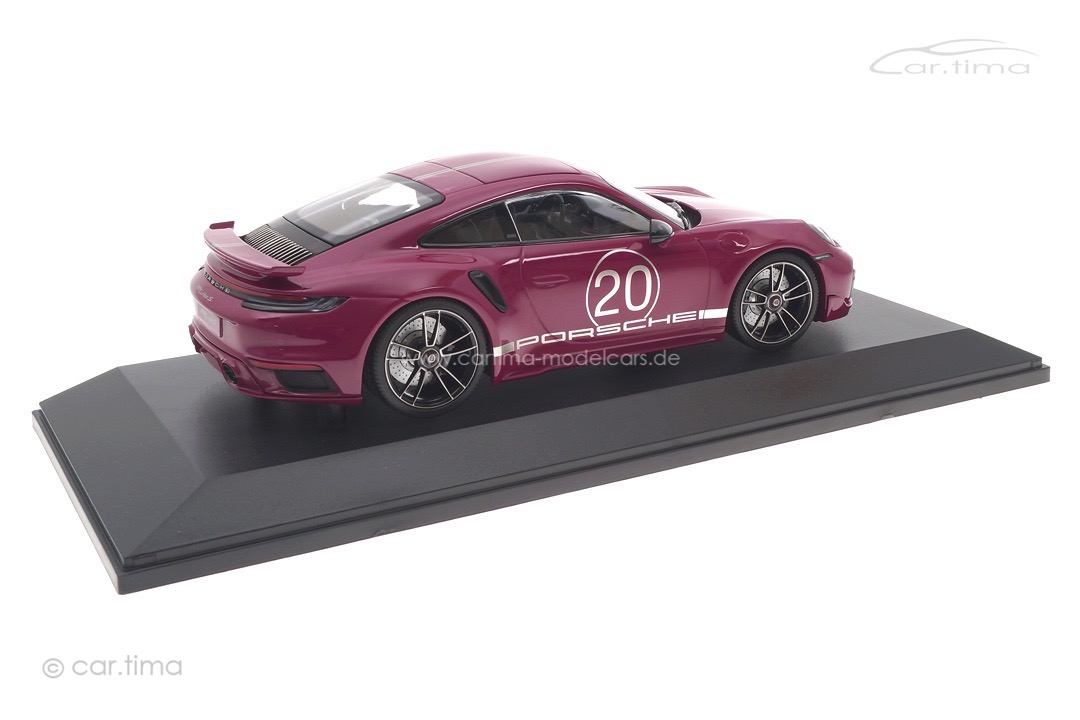 Porsche 911 (992) Turbo S Sport Design China Edition Sternrubin Minichamps 1:18 155069172