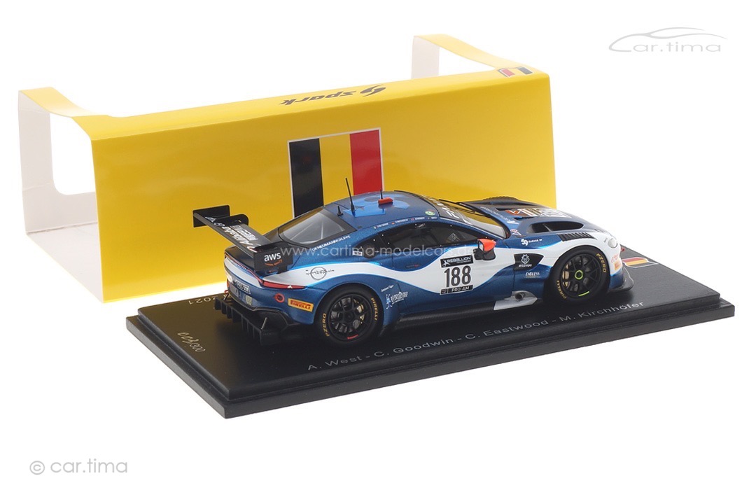 Aston Martin Vantage AMR GT3 24h Spa 2021 West/Goodwin/Eastwood/Kirchhöfer Spark 1:43 SB466