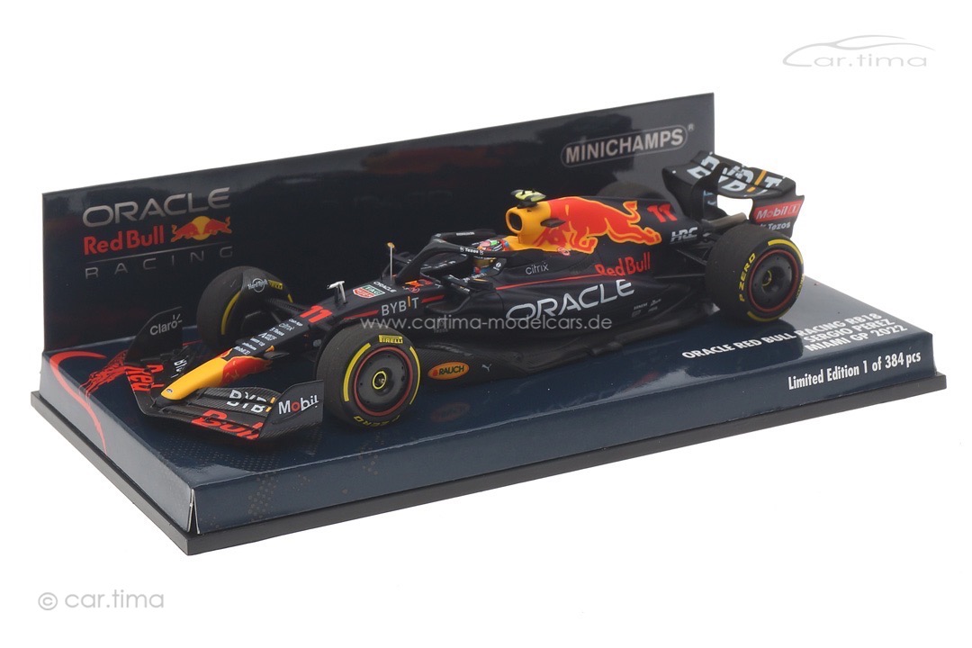 Red Bull Racing RB18 GP Miami 2022 Sergio Perez Minichamps 1:43 417220511