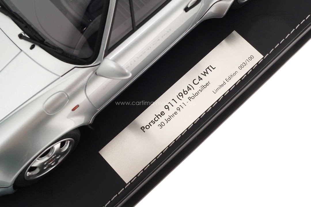 Porsche 911 (964) Carrera 4 WTL 30 Jahre 911 Polarsilber car.tima 1:18