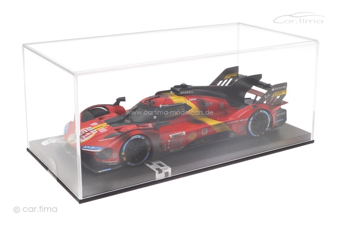 Ferrari 499P Winner 24h Le Mans 2023 Dirty Version inkl. Vitrine BBR 1:18 P18235DIRTY