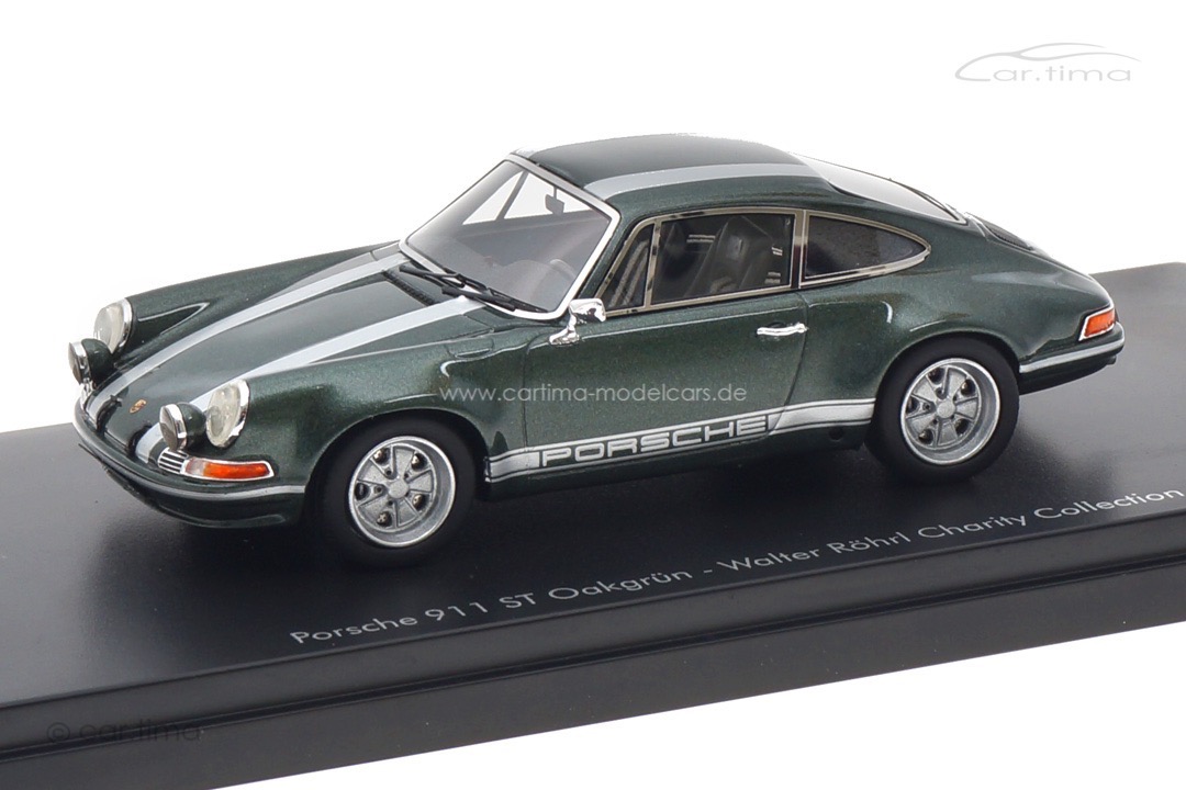 Porsche 911 ST Oakgrün Walter Röhrl Charity Collection Originalsignatur Walter Röhrl car.tima 1:43