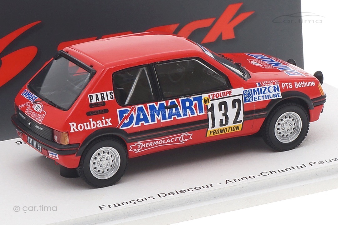 Peugeot 205 GTI Rally Monte Carlo 1986 Delecour/Pauwels Spark 1:43 S9456