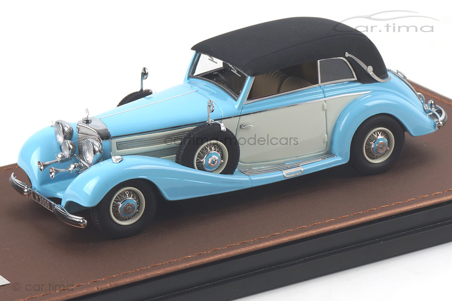 Mercedes-Benz 540K Cabriolet B 1937 blau/weiß GLM 1:43 GLM205303