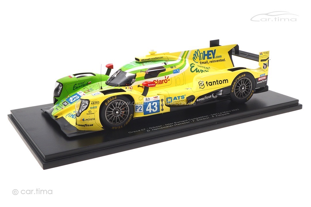 Oreca 07-Gibson 24h Le Mans 2022 Heinemeier-Hansson/Scherer/Fittipaldi Spark 1:18 18S814