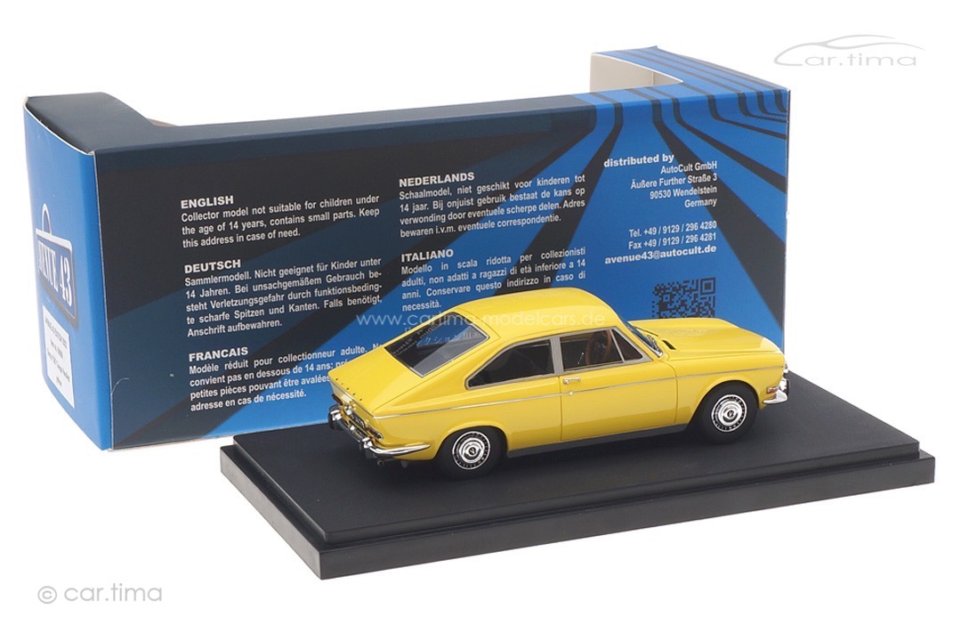 Simca 1501 Coupé Heuliez 1968 gelb Avenue43 1:43 60080