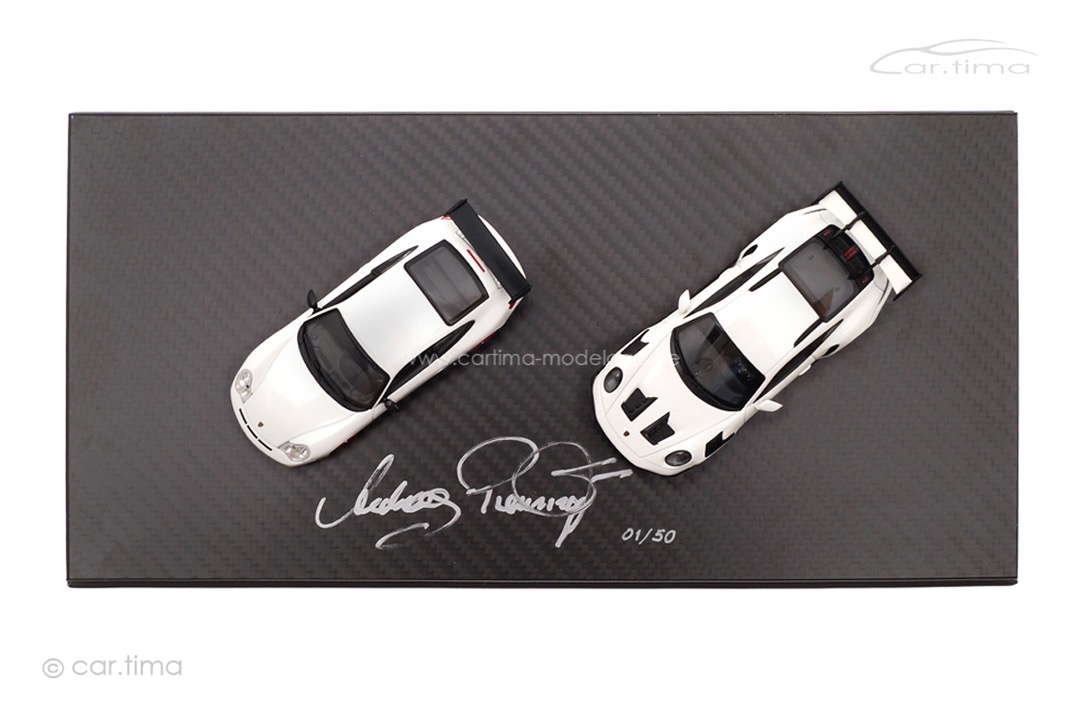 Set Porsche 911 GT3 RS (996/992) Originalsignatur Andreas Preuninger car.tima CUSTOMIZED 1:43