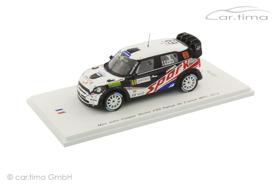 Mini John Cooper Works WRC Rallye de France 2012 Dumas/Baumel Spark 1:43 SF040