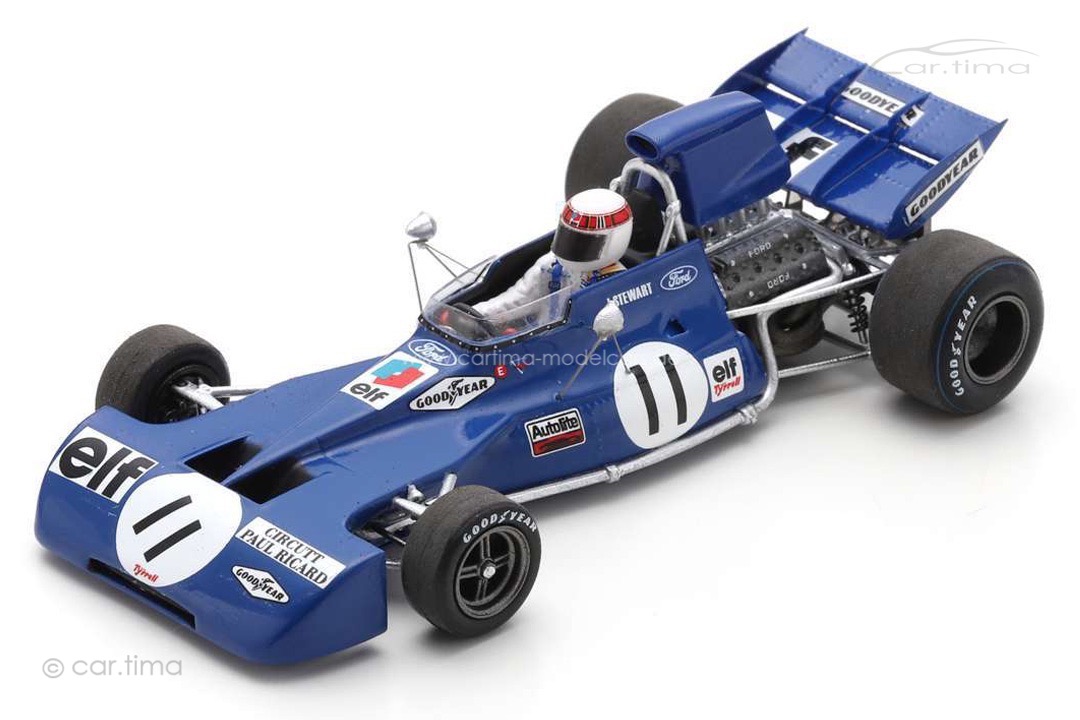 Tyrrell 003 Winner GP Frankreich 1971 Jackie Stewart Spark 1:43 S7232