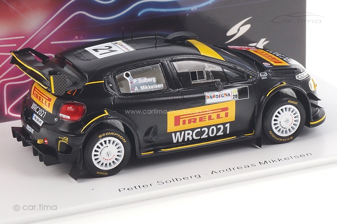 Citroen C3 Rally Sardegna 2020 Solberg/Mikkelsen Spark 1:43 S6574