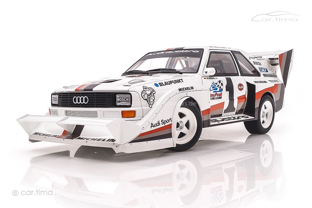 Audi Sport quattro S1 Winner Pikes Peak 1987 Walter Röhrl AUTOart 1:18 88700