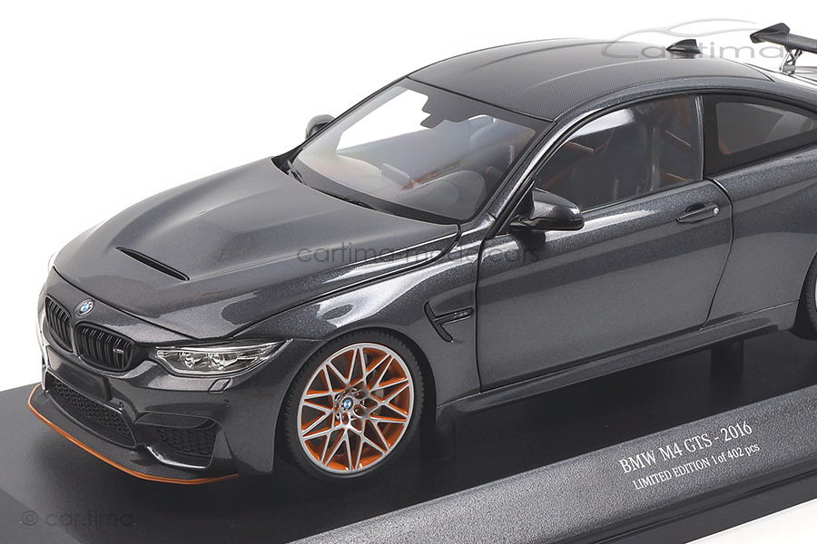 BMW M4 GTS grau met. Minichamps 1:18 110025222