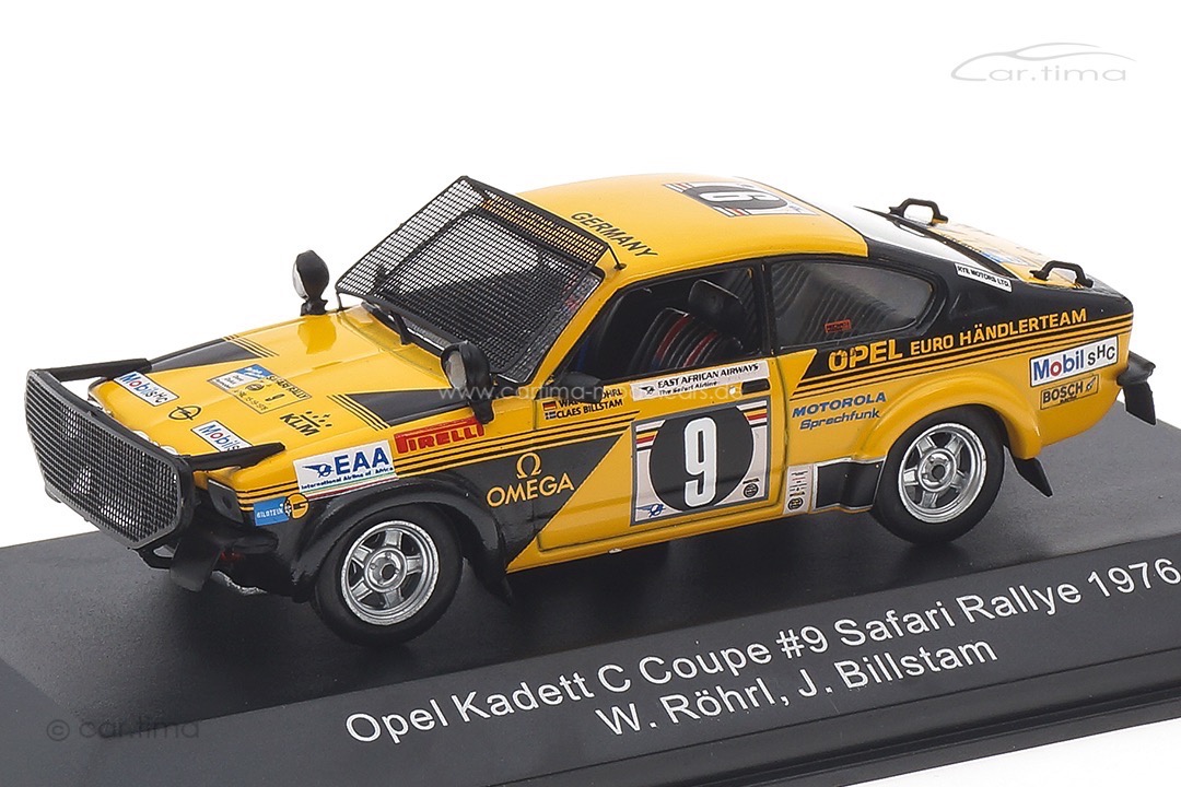 Opel Kadett C Coupe Safari Rallye 1976 Röhrl/Billstam CMR 1:43 WRC027