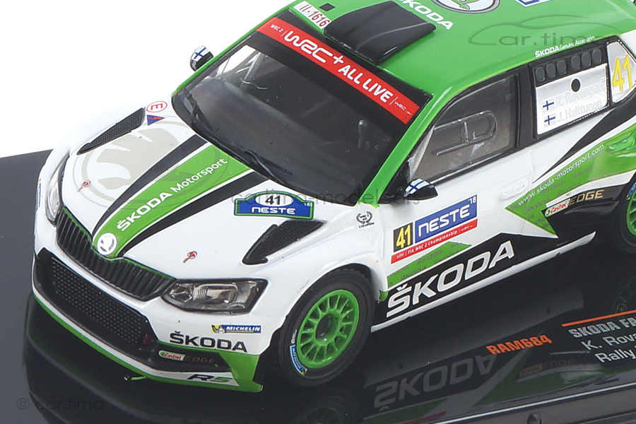 Skoda Fabia R5 Rallye Finnland 2018 Rovanperä/Halttunen IXO 1:43 RAM684